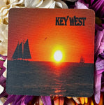 Sunset sail Rubber Coaster