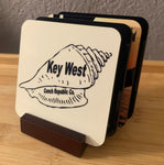 Conch Shell Hardboard Coaster