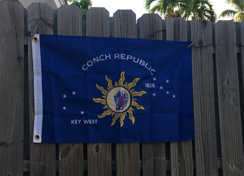 Conch Republic Flag 2' x 3' feet Nylon Double Sided Embroidered