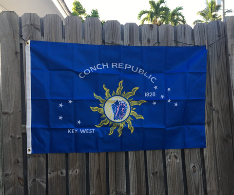 Conch Republic Flag 3' x 5' feet Nylon 2-Ply Double Sided Printed