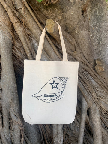 Key West Conch Republic Shell Hand sewn Tote Bag