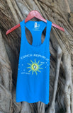 Conch Republic Company Ladies Racerback Tank Top - Turquoise