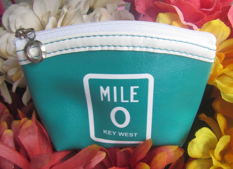 Coin purse picture showing the Mile 0 sign.