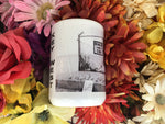 Side view mug showing part of the same picture as described front view plus vertical "KEY WEST".