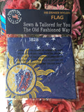 Picture of the Conch Republic GARDEN Flag 12" x 18" Nylon Single Sided Embroidered in its wrapping.