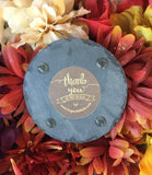 Key West Rooster Slate Coaster - Round