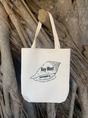 Key West Conch Hand sewn Tote Bag