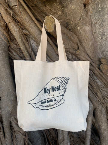 Key West Conch Hand sewn Shopping Bag