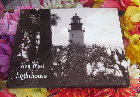 Photo Panel 8" x 10" showing a black and white picture of the Key West Lighthouse.