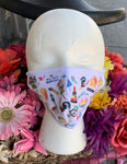 Picture of the face mask showing a Key West design.