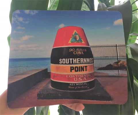 Mouse pad showing a beautiful picture of the Southernmost Point.