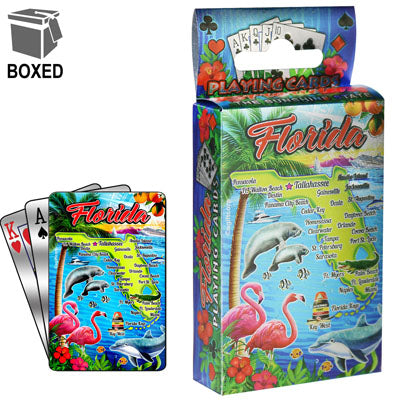 Playing Cards Foil Florida Map