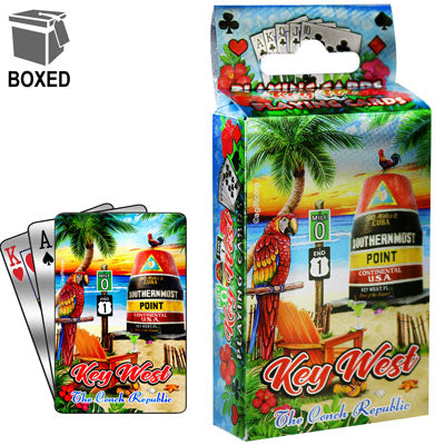 Playing Cards Foil Key West Scene