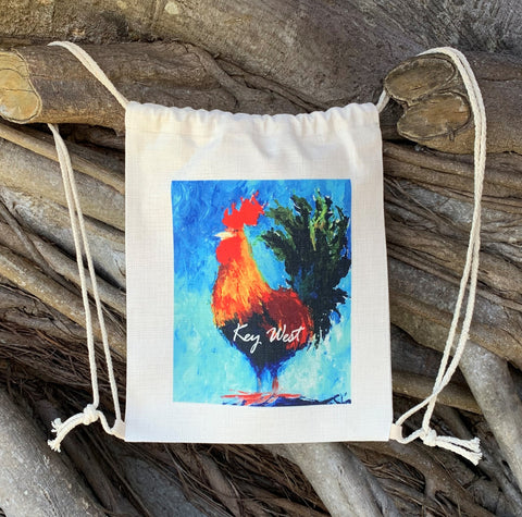 Key West Rooster Hand sewn Backpack