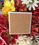 Personalized Coaster Sandstone square - Bigger size 4.25"