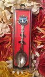 Souvenir spoon in its box.