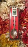 Souvenir spoon in its box.