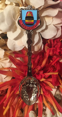 Souvenir spoon showing the Southernmost Point and "Key West".