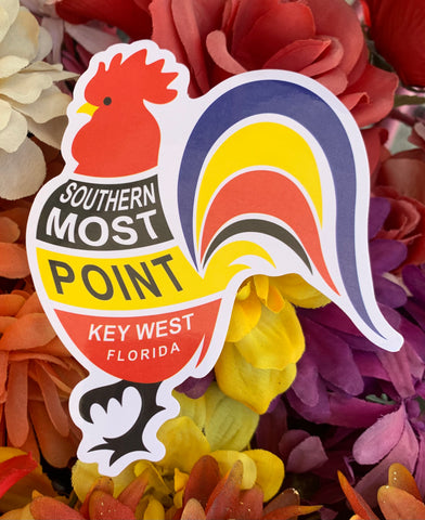 Bumper Sticker Large Southernmost Rooster