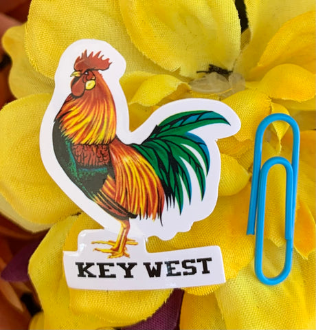 Sticker Mini Key West Rooster