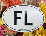 Bumper Sticker Large Oval FL