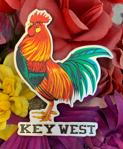 Magnet Foil Key West Rooster