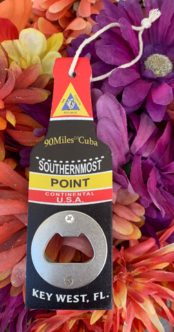 Small Wood Bottle Opener Southernmost Point