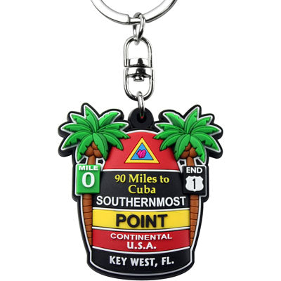 Key Chain Rubber Southernmost Point Buoy